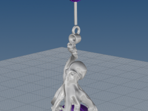 replica carreraycarrera earrings octopus 3D Model