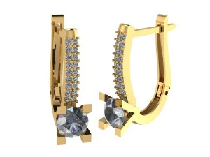 s1 earrings 3D Print Model