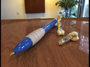 gold penis 3D Model