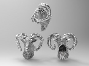 muflon ram sculpture for decor 3D Print Model