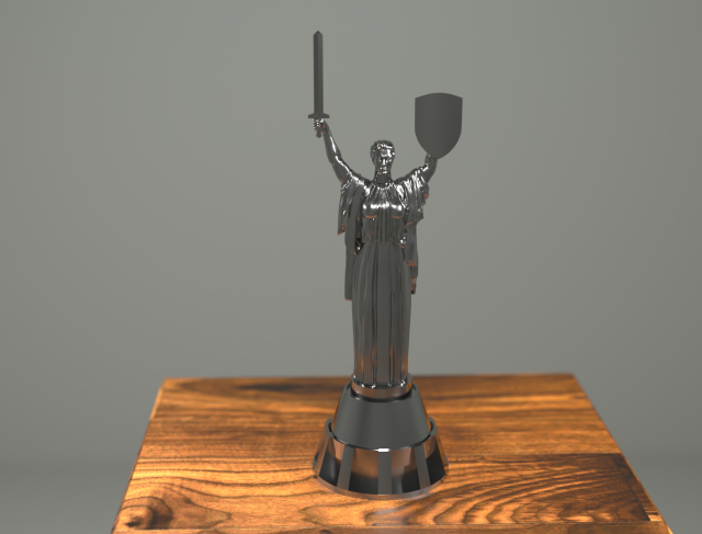 Kiev city motherland 3D Model .c4d .max .obj .3ds .fbx .stl .blend 