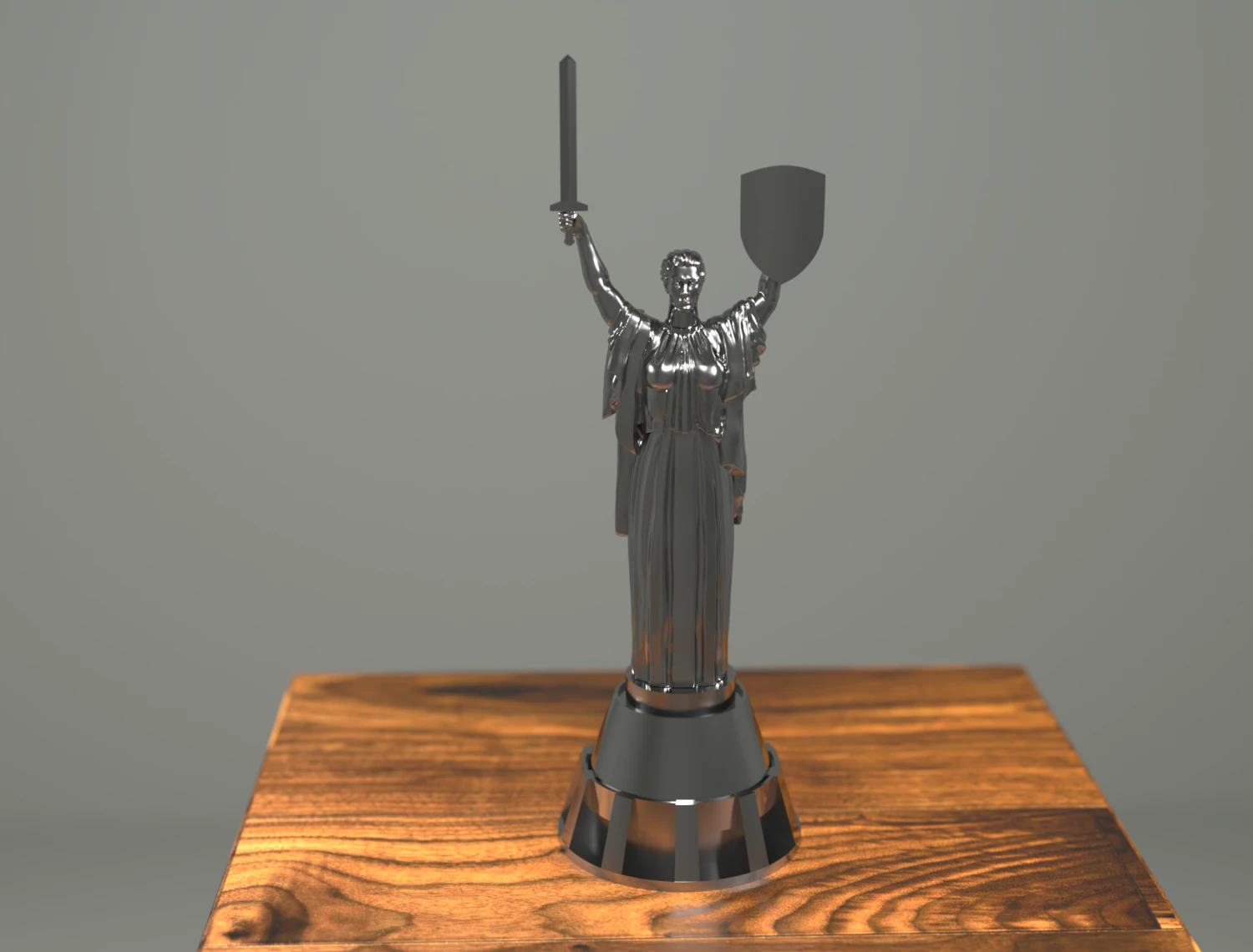 Kiev city motherland 3D Model .c4d .max .obj .3ds .fbx .stl .blend