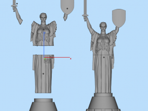 Kiev city motherland 3D Model