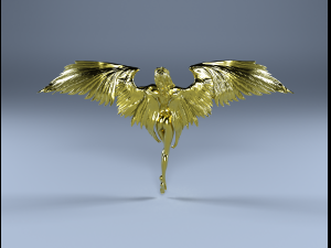 golden angel 3D Print Model