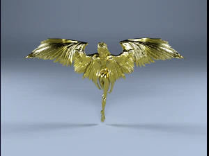 golden angel 3D Print Model