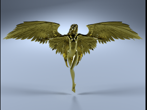 golden angel 3D Print Model
