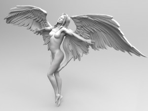 golden angel 3D Print Model