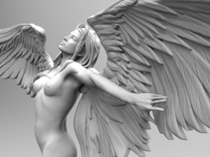 golden angel 3D Print Model