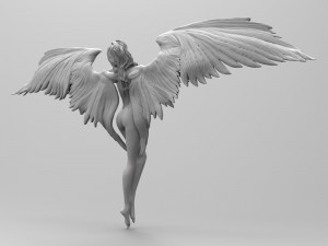 golden angel 3D Print Model