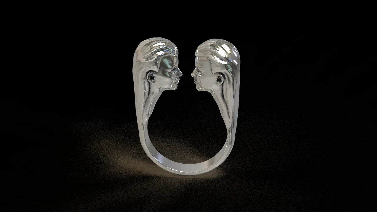 ring-faces 3D Print Model .c4d .max .obj .3ds .fbx .stl .blend 