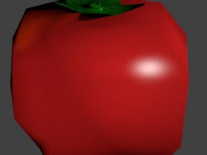 low poly tomato 3D Model