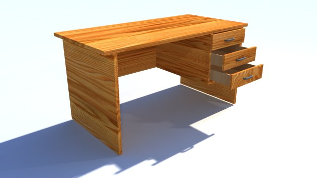 desk 3Dモデル .c4d .max .obj .3ds .fbx .stl .blend 