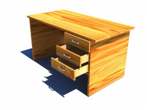 desk 3Dモデル