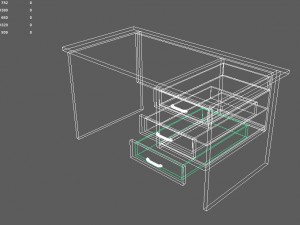 desk 3Dモデル