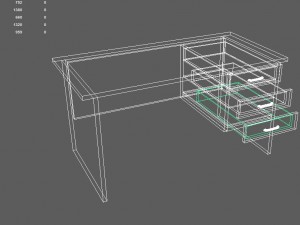 desk 3Dモデル