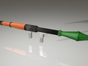 rpg - rocket propelled grenade 3D Model