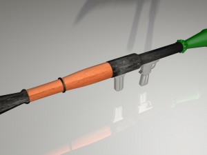 rpg - rocket propelled grenade 3D Model