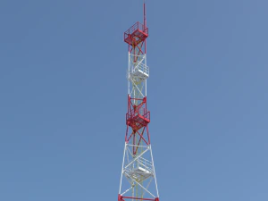 Alter sowjetischer Industrieantennenmast 24m 3D Modell