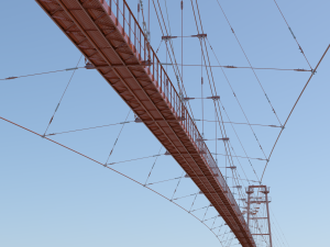 old soviet industrial bridge Modèle 3D