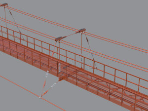 old soviet industrial bridge Modèle 3D