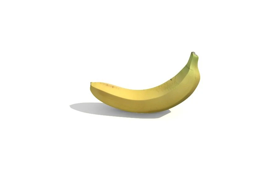 banana 3D Model .c4d .max .obj .3ds .fbx .stl .blend 