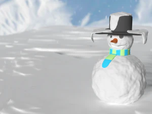 雪だるま 3Dモデル