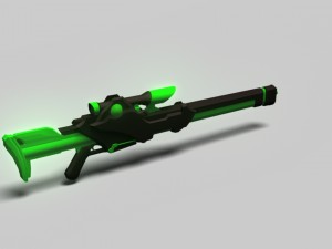 toxic sniper low poly 3D-Modell