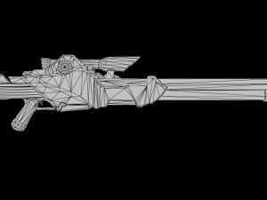 toxic sniper low poly 3D मॉडल
