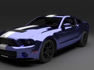 ford mustang gt500 3D Model