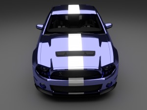 ford mustang gt500 Model 3D