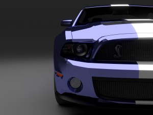 ford mustang gt500 Model 3D