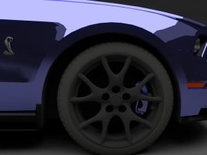 ford mustang gt500 Model 3D