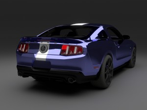 ford mustang gt500 Model 3D