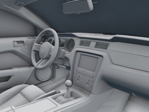 ford mustang gt500 Model 3D