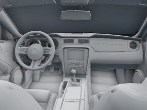 ford mustang gt500 Model 3D