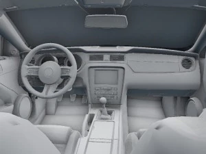 ford mustang gt500 3D Model