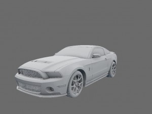 ford mustang gt500 Model 3D