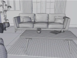 living room 3D Model
