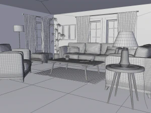 living room 3D Model