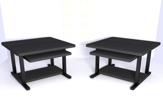 working desk Modello 3D .c4d .max .obj .3ds .fbx .stl .blend 