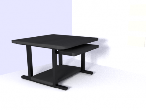working desk Modello 3D