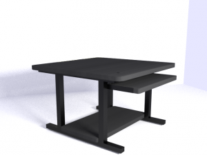 working desk Modello 3D