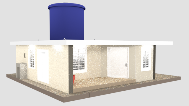 typical venezuelan house 3D 모델 .c4d .max .obj .3ds .fbx .stl .blend