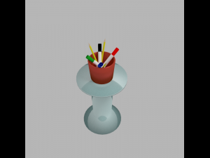 markers pens and pencils 3D Model