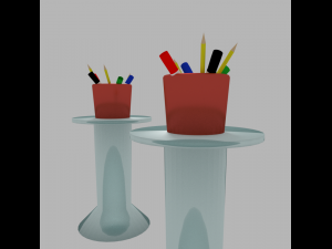 markers pens and pencils 3D Model