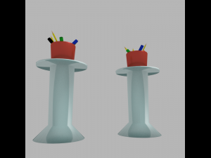 markers pens and pencils 3D Model