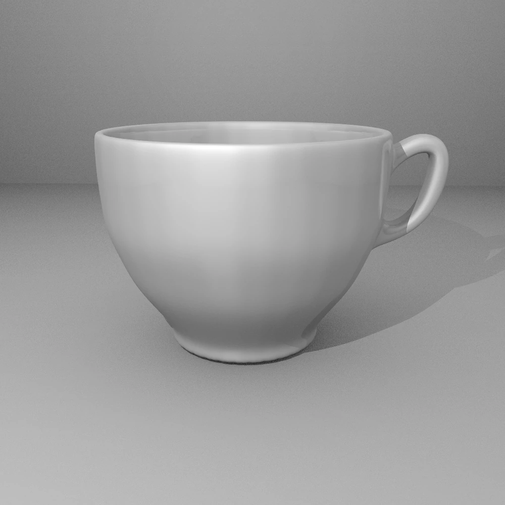 porcelain cup 3D Model .c4d .max .obj .3ds .fbx .stl .blend 