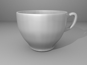 porcelain cup 3D 模型