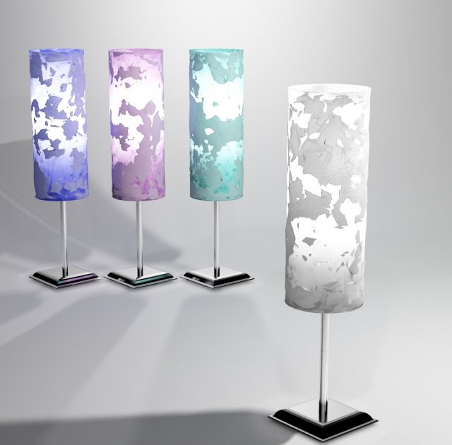 floor lamp 3D Model .c4d .max .obj .3ds .fbx .stl .blend 