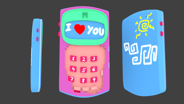 phone - motorola 3D Model .c4d .max .obj .3ds .fbx .stl .blend